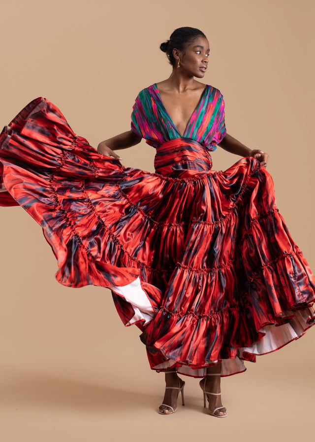 Casablanca Flemenco Layered Dress by Sisiano