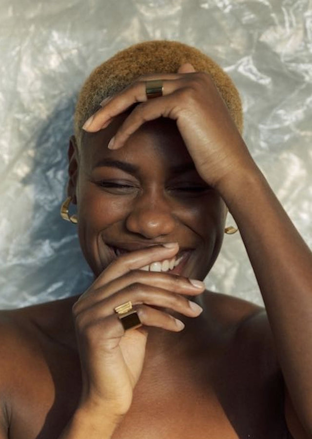 Architect Malaika Carr designer of London-based jewelry brand Chalk